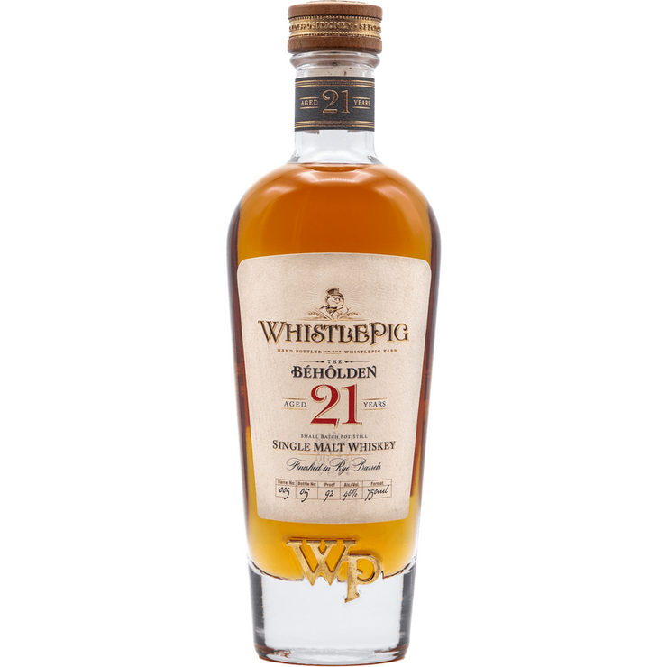 WhistlePig The Béhôlden 21 Year Single Malt Whiskey